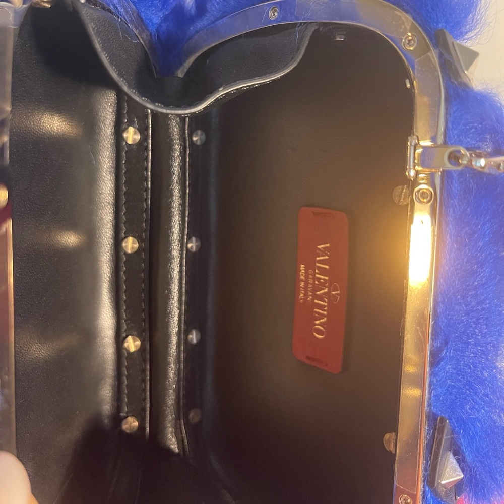 Acid Blue Fur Tote Valentino bag - Picture 5 of 9
